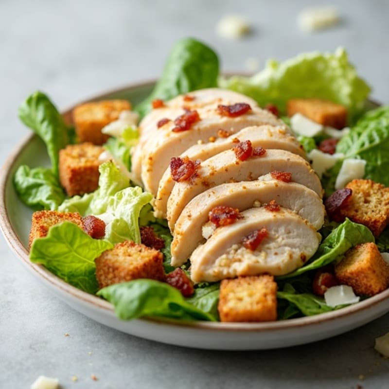 Grilled Chicken Caesar Salad with Shaved Parmesan