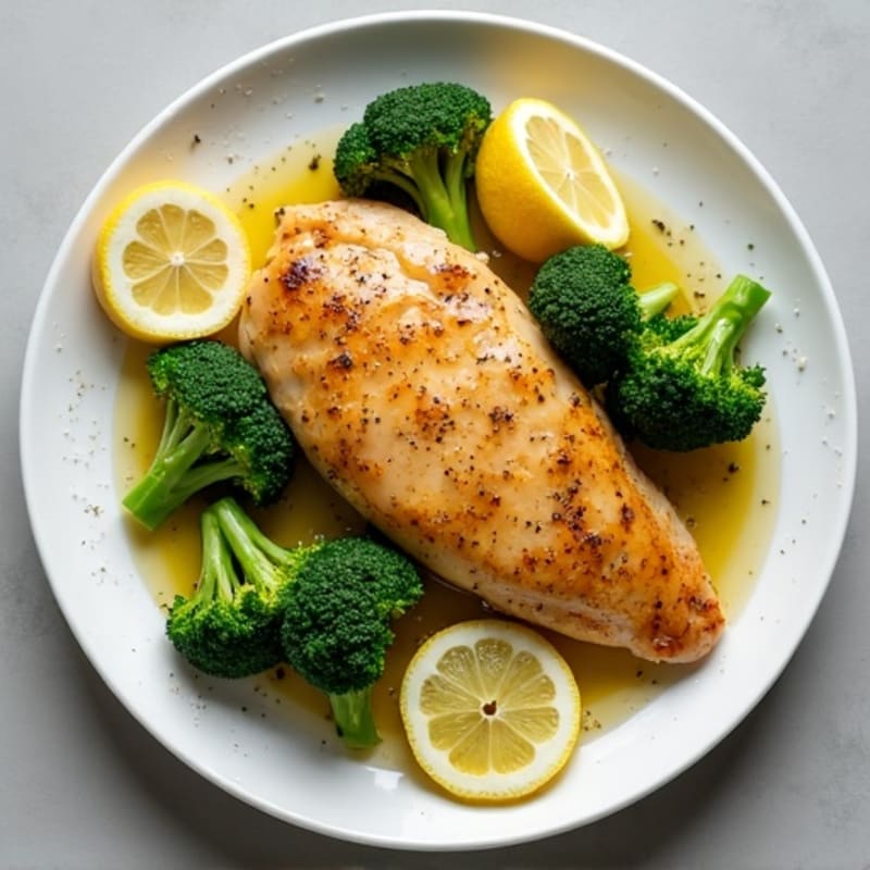 Sheet Pan Lemon Garlic Chicken and Broccoli