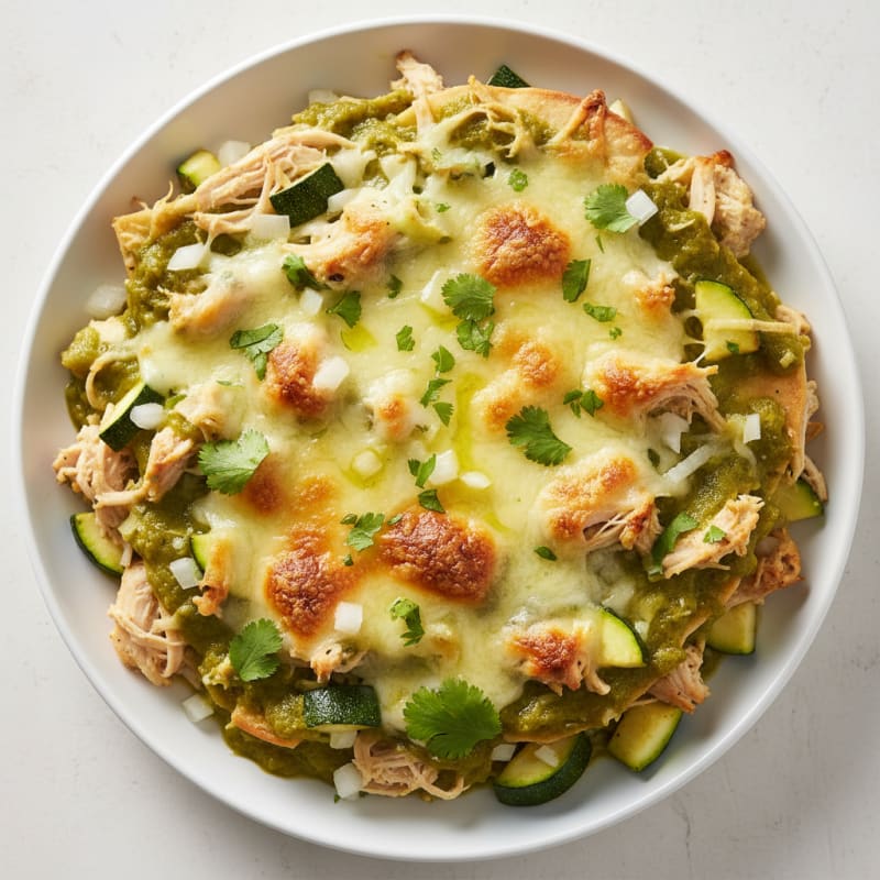 Chicken Enchilada Bake with Green Chile