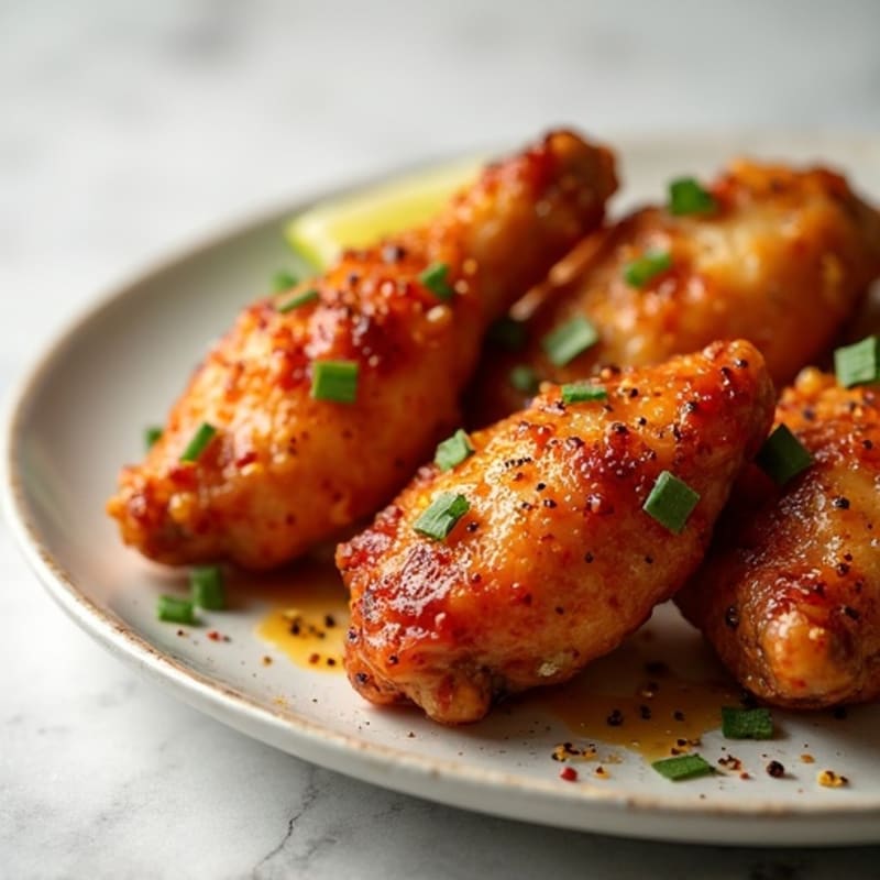 Crispy Baked Honey-Garlic Chicken Wings