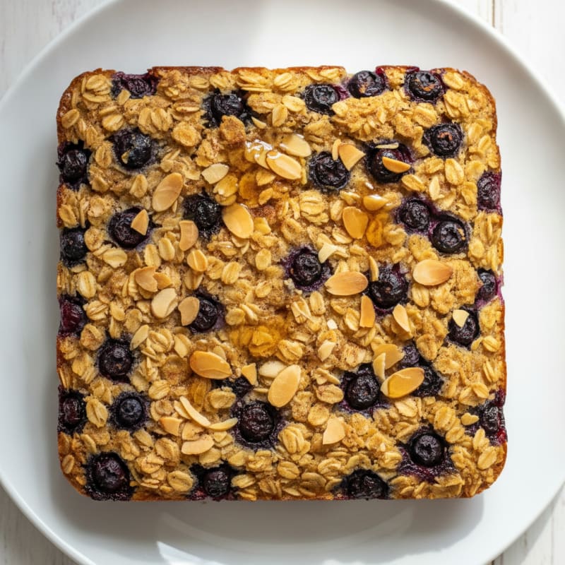 Blueberry Almond Oatmeal Bake