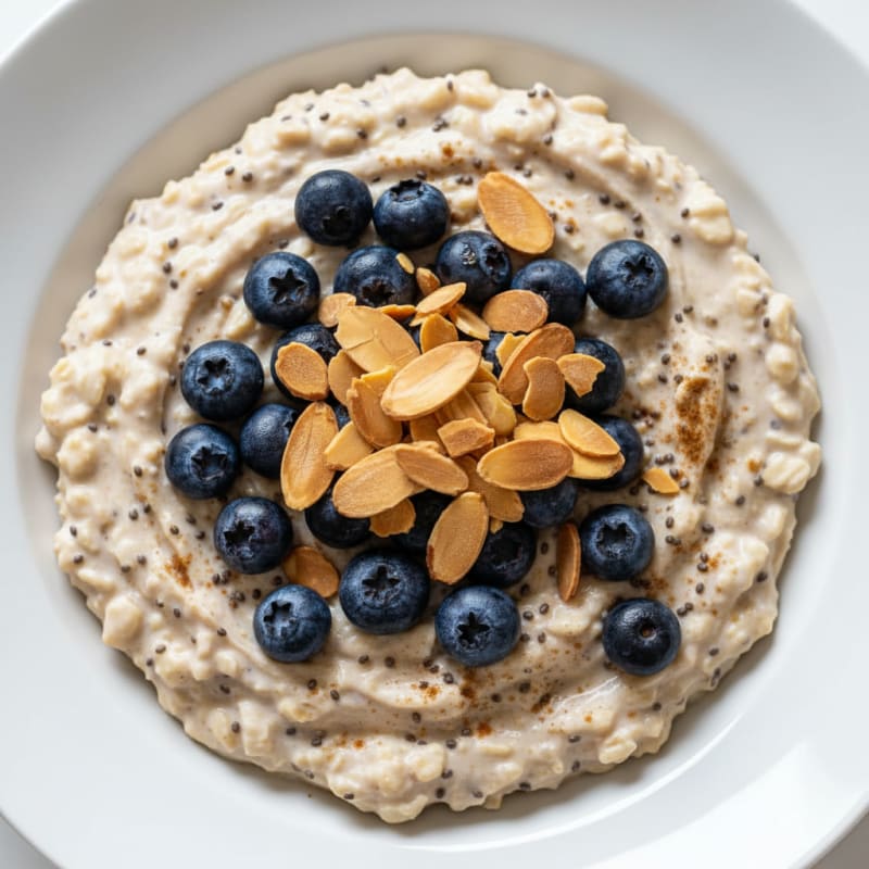 Berry-Almond Overnight Oats with Chia