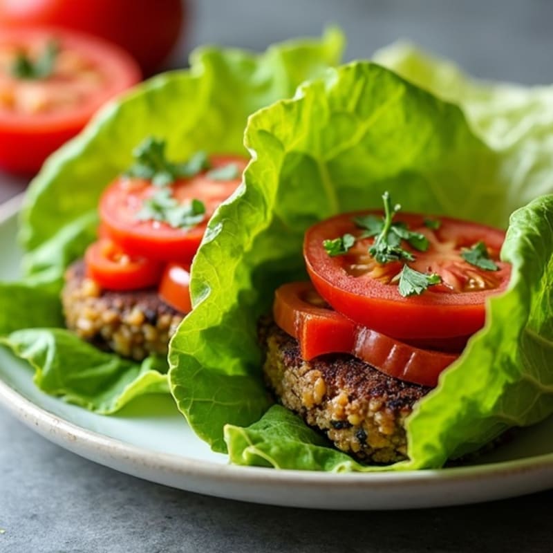 Fresh Veggie Burger Lettuce Wraps