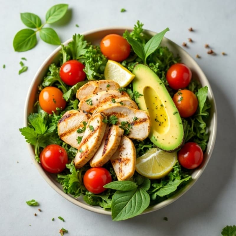 Creamy Avocado and Crisp Greens Salad
