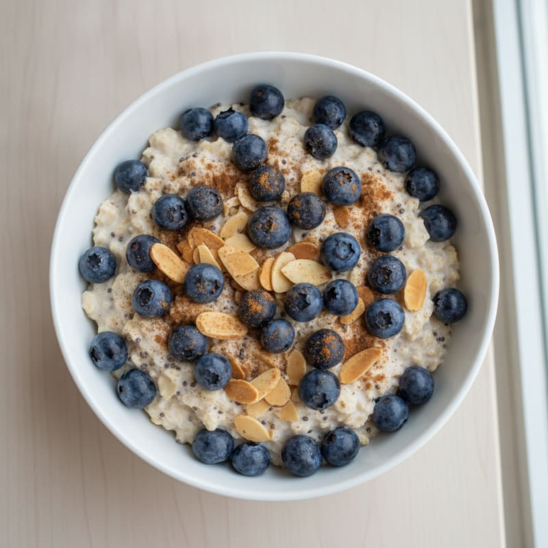 Blueberry Almond Overnight Oats