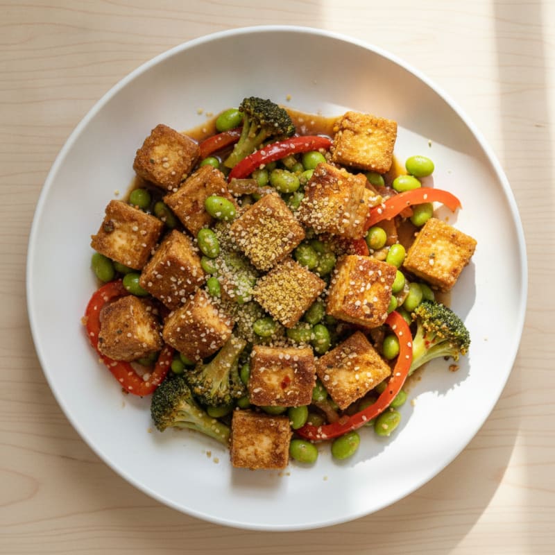 Garlic-Ginger Tofu Stir-Fry
