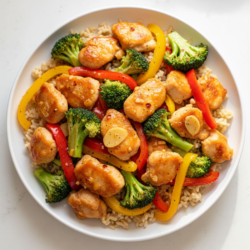 Crispy Orange-Glazed Chicken Stir-Fry