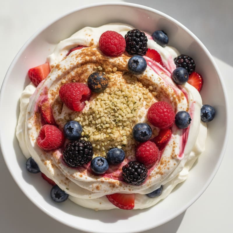 Creamy Greek Yogurt Protein Parfait with Mixed Berries