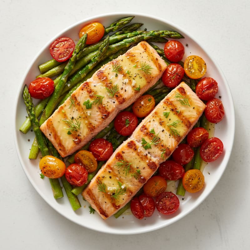 Golden Lemon-Herb Grilled Salmon