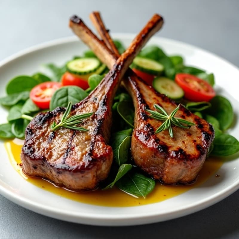 Rosemary-Garlic Grilled Lamb Chops