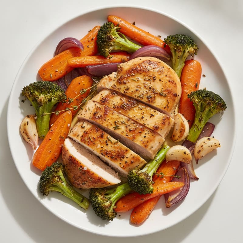 Herb-Roasted Chicken with Roasted Vegetables