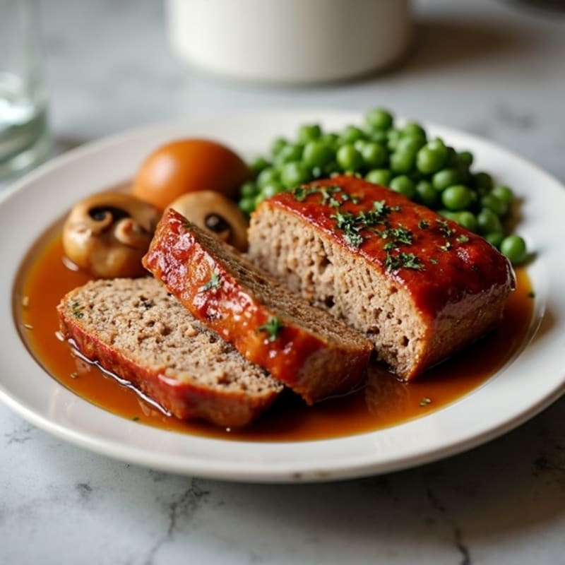 Oven-Baked Lean Meatloaf with Savory Gravy
