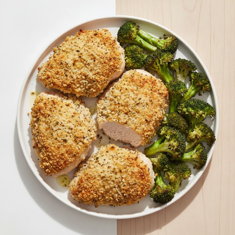 Herb-Crusted Baked Chicken Thighs