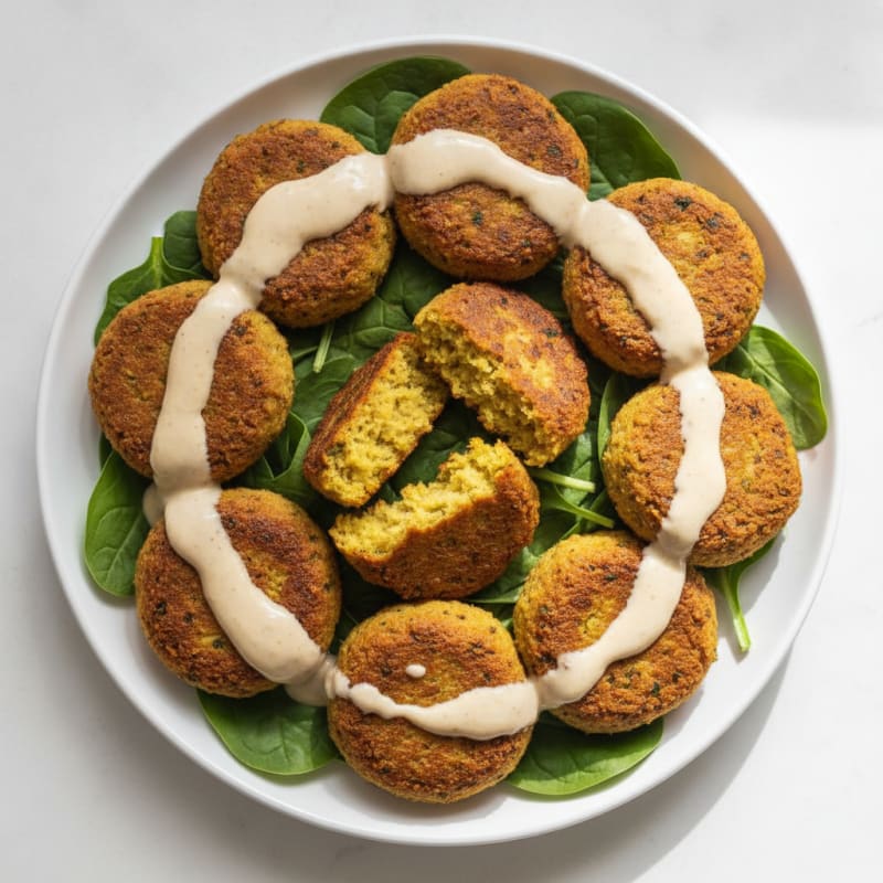 Crispy Falafel with Tahini