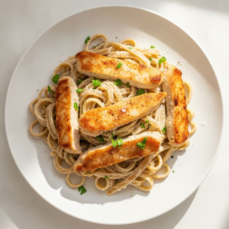 Chicken Alfredo with Fettuccine