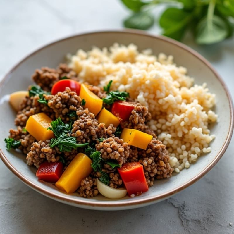 Hearty Ground Beef and Vegetable Skillet Rice