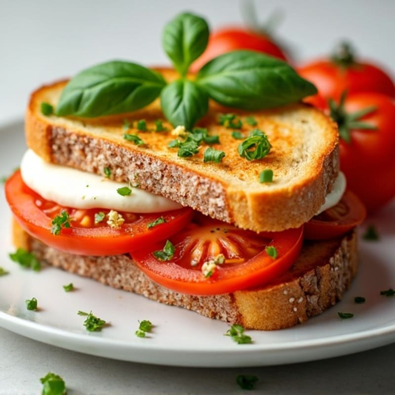 Fresh Mozzarella and Tomato Pesto Melt