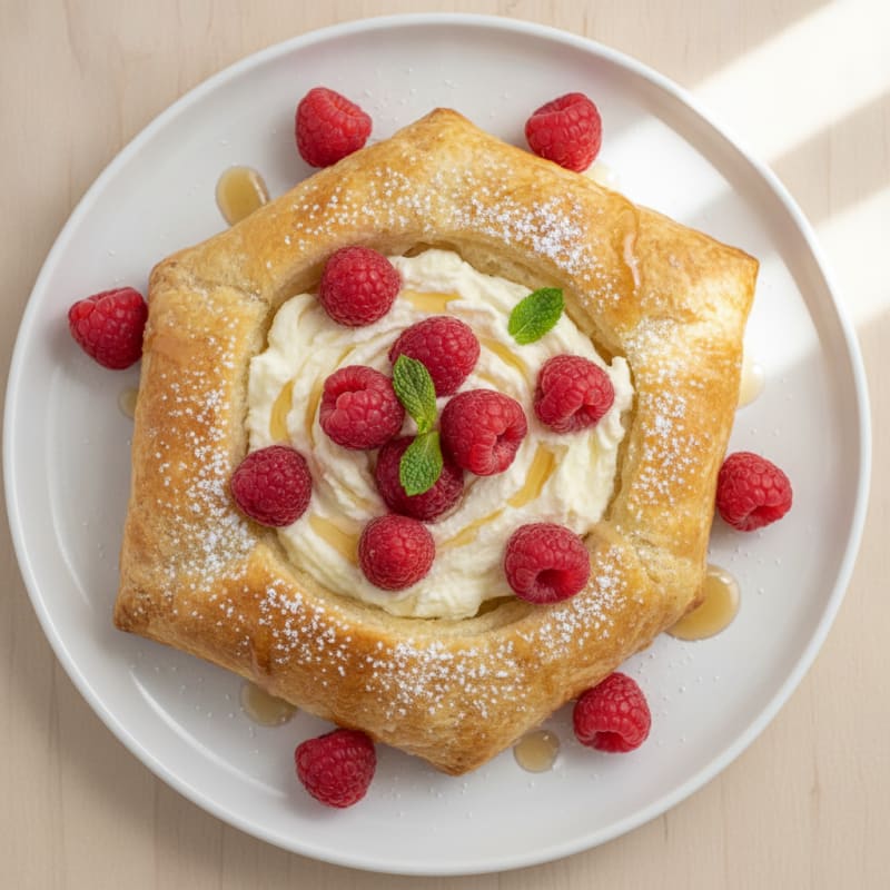 Raspberry Cream Cheese Puff Pastry