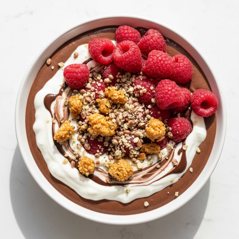 Silky Chocolate Protein Pudding with Greek Yogurt