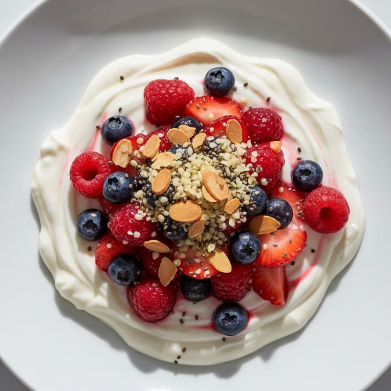 Creamy Greek Yogurt Protein Parfait with Berries