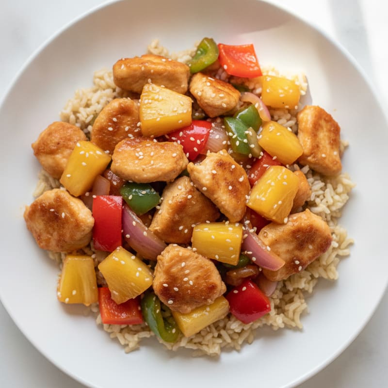 Sweet and Sour Chicken with Pineapple