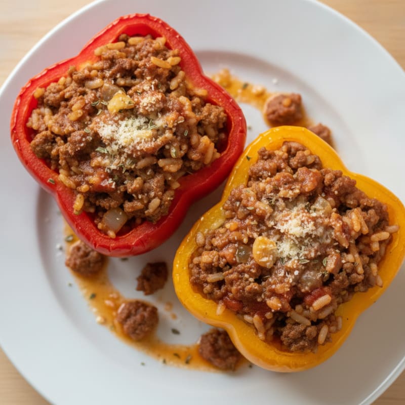 Ground Beef Stuffed Bell Peppers