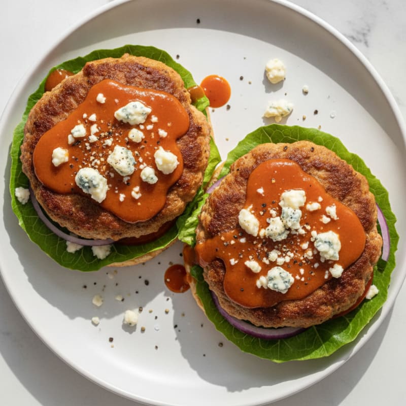 Buffalo Blue Cheese Burgers