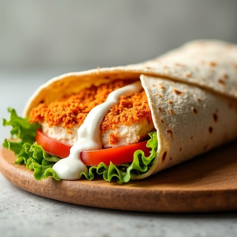 Crispy Buffalo Ranch Chicken Wrap