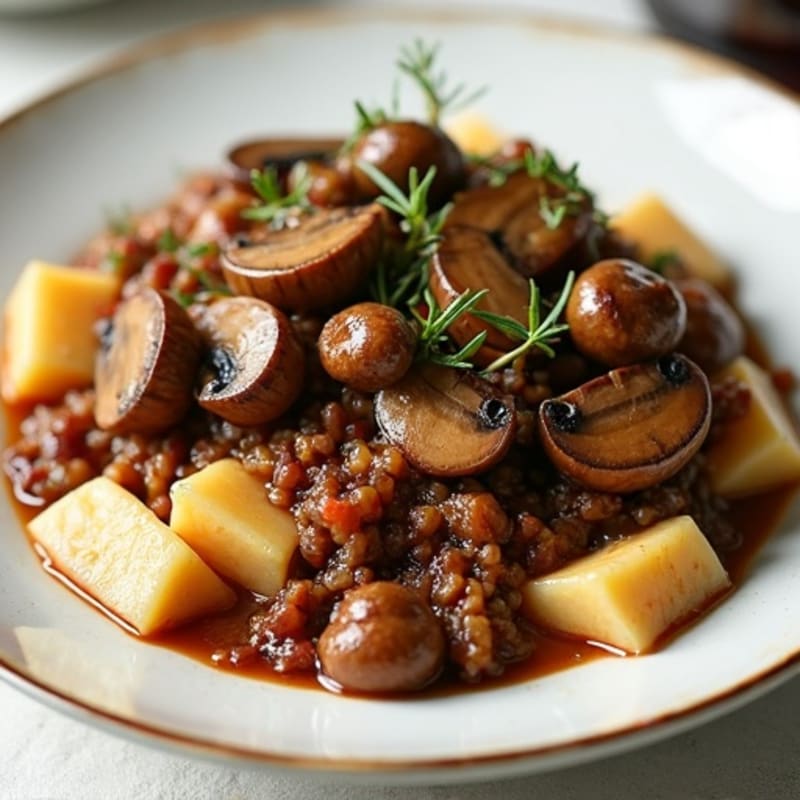Hearty Mushroom Bourguignon