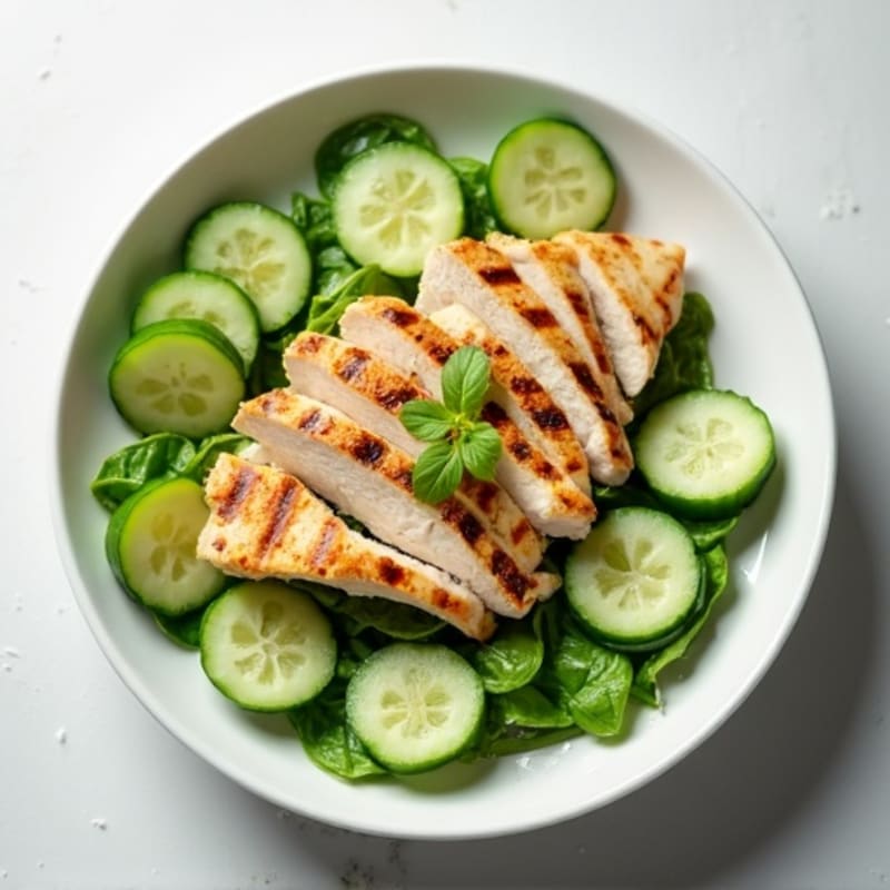 Grilled Chicken Cucumber Salad