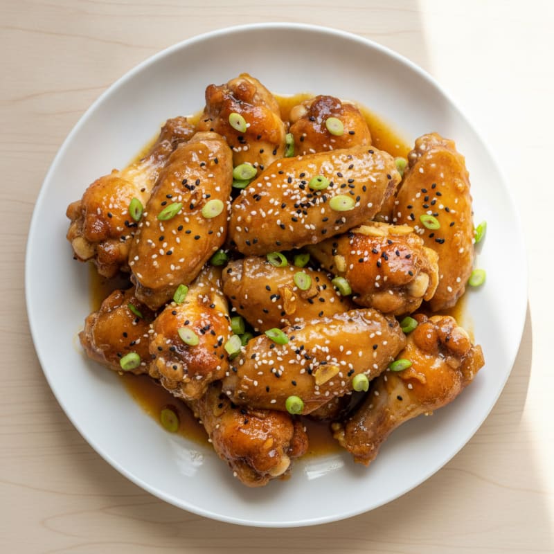 Honey-Garlic Glazed Chicken Wings
