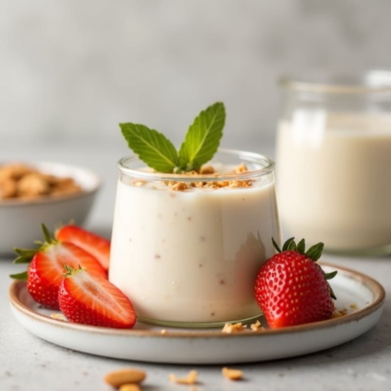Silky Greek Yogurt Protein Pudding with Almond Butter