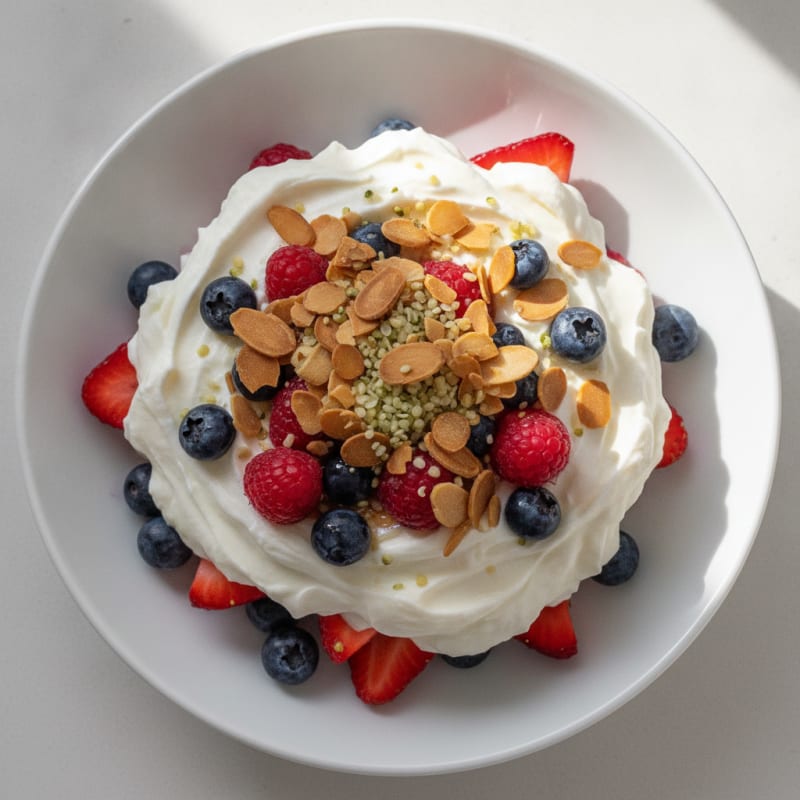 Creamy Greek Yogurt Protein Parfait with Mixed Berries