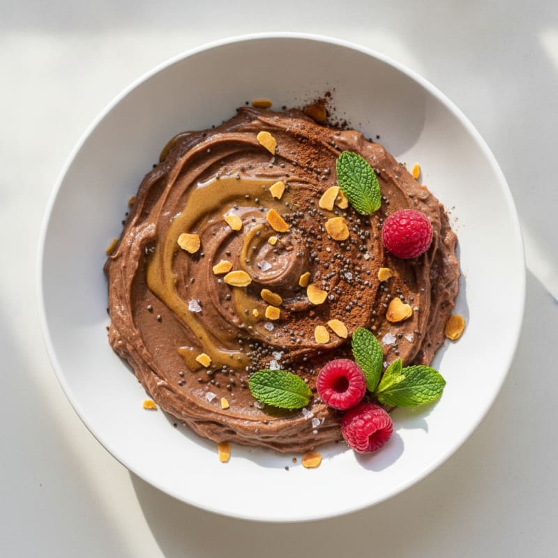 Creamy Vegan Protein Pudding with Almond Butter