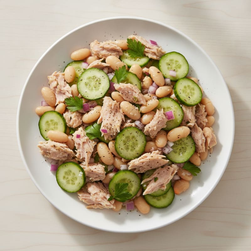 Mediterranean Tuna and White Bean Salad