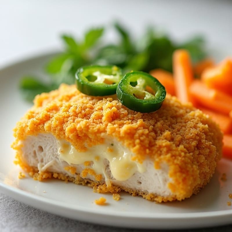 Baked Jalapeño Popper Chicken with Crispy Topping