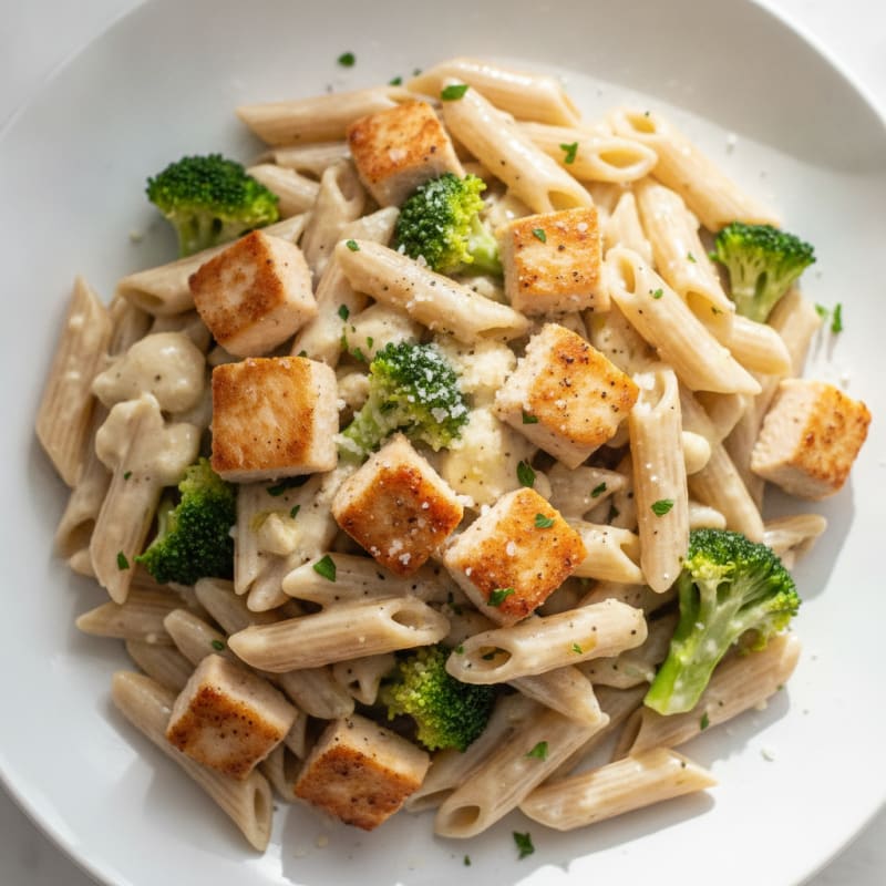 Garlic Parmesan Chicken Alfredo Pasta