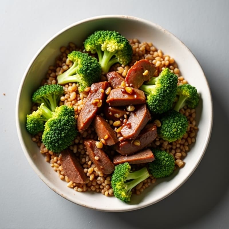 Savory Beef and Broccoli Stir-Fry with Brown Rice