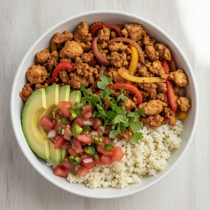 Ground Turkey Taco Bowl