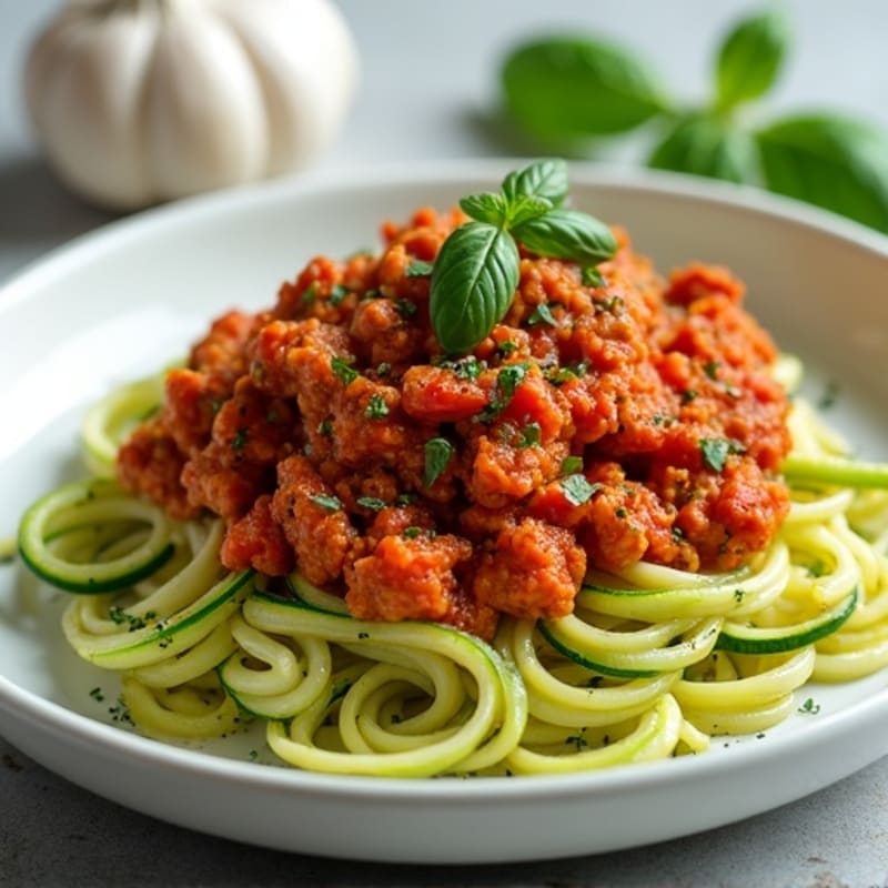 Protein-Packed Turkey Bolognese with Zucchini Noodles
