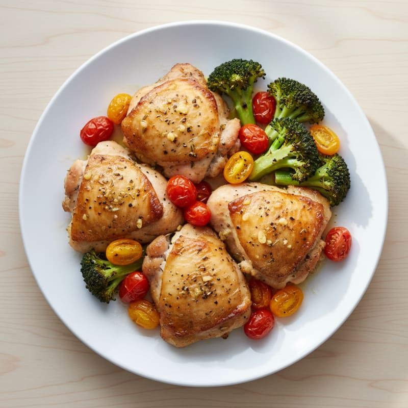 Garlic-Herb Roasted Chicken Thighs