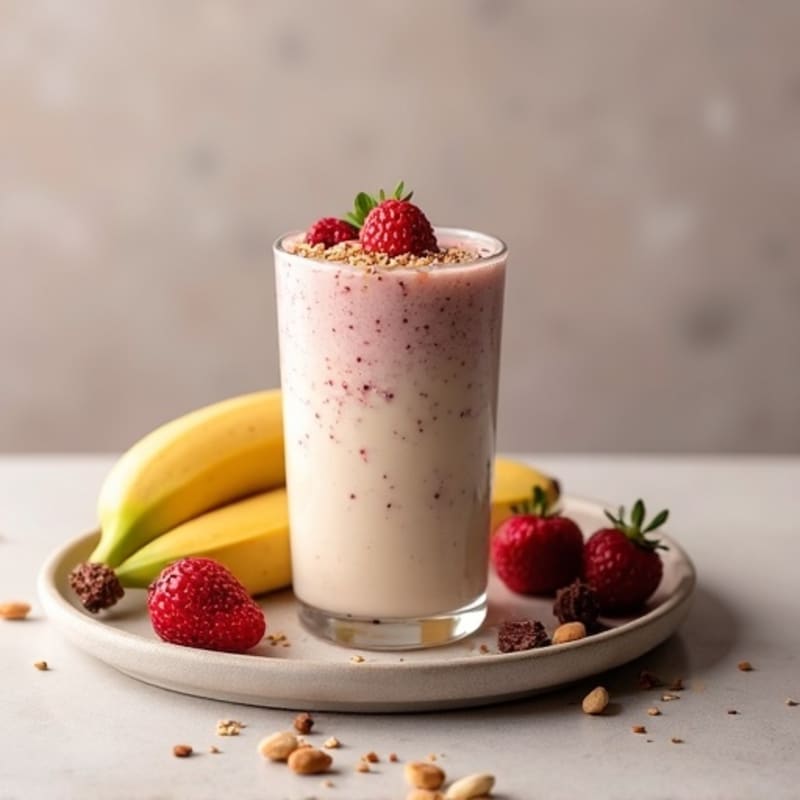 Silky Tofu Protein Smoothie with Almond Butter and Chia