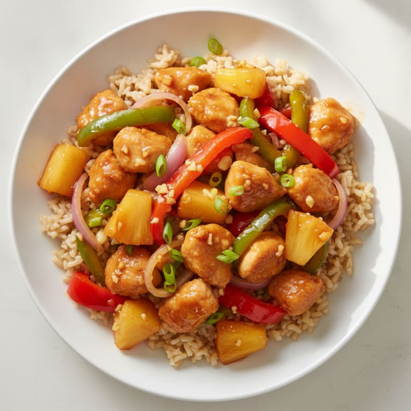 Sweet and Sour Chicken with Pineapple
