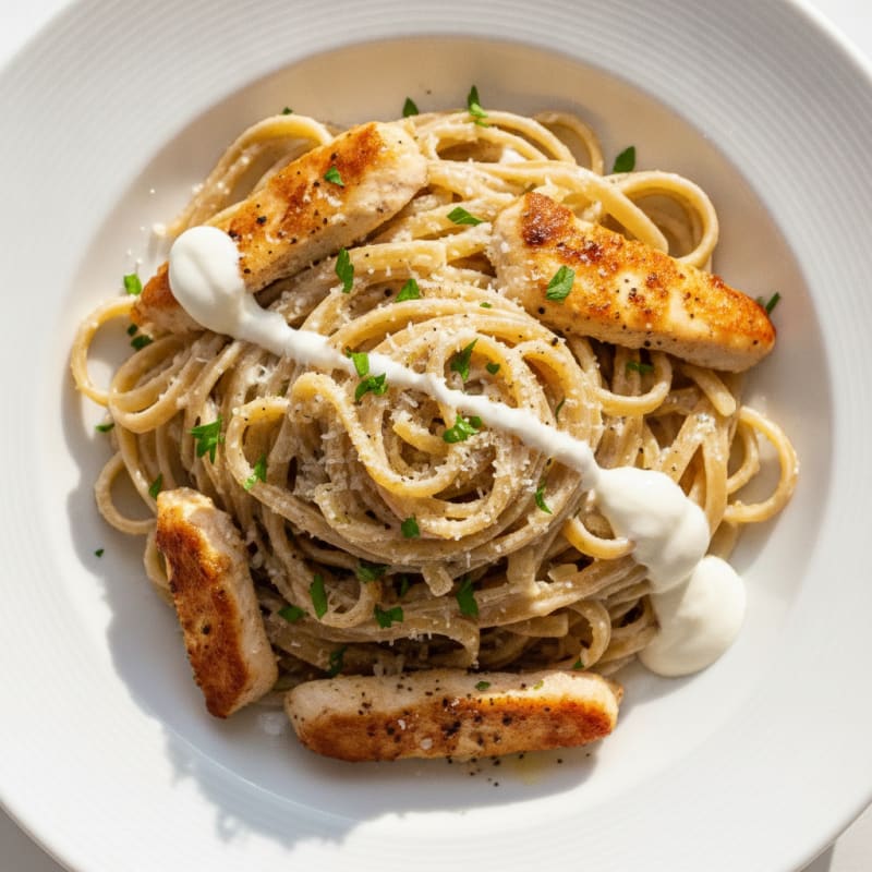 Chicken Alfredo Fettuccine Pasta