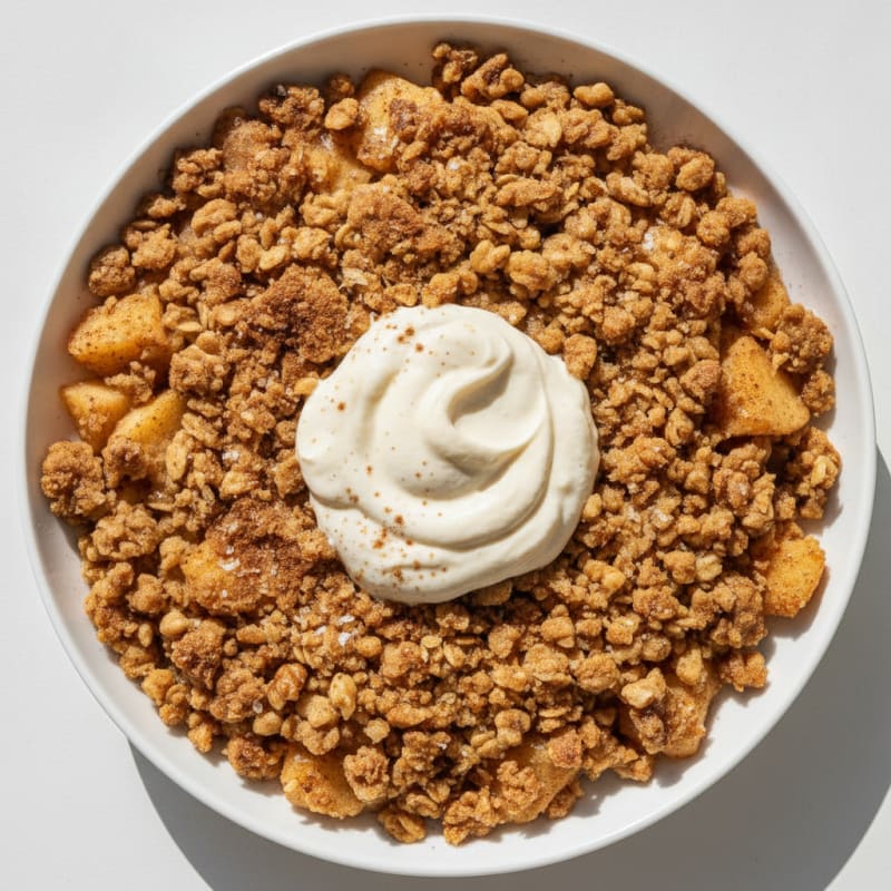 Baked Cinnamon Apple Crumble