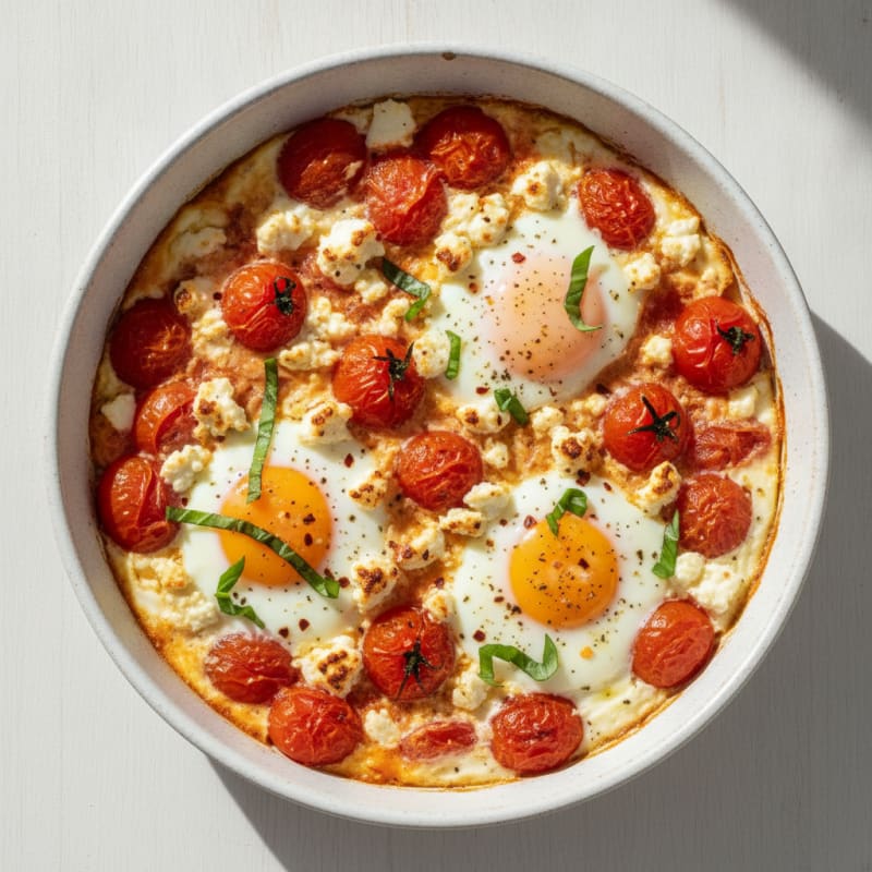 Baked Eggs with Roasted Tomatoes