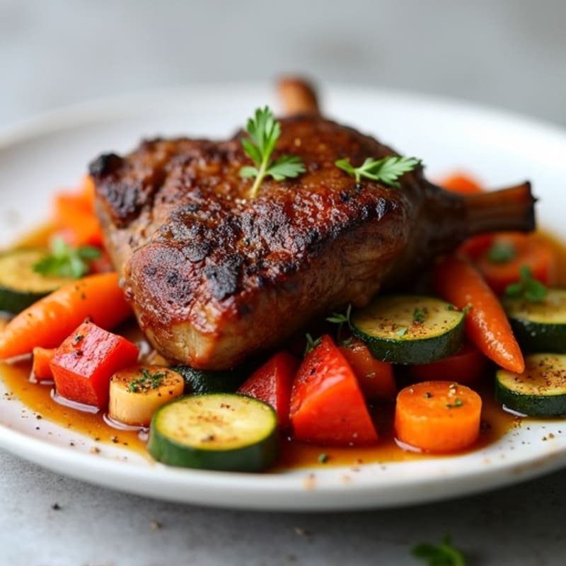 Tender Spiced Lamb with Braised Vegetables