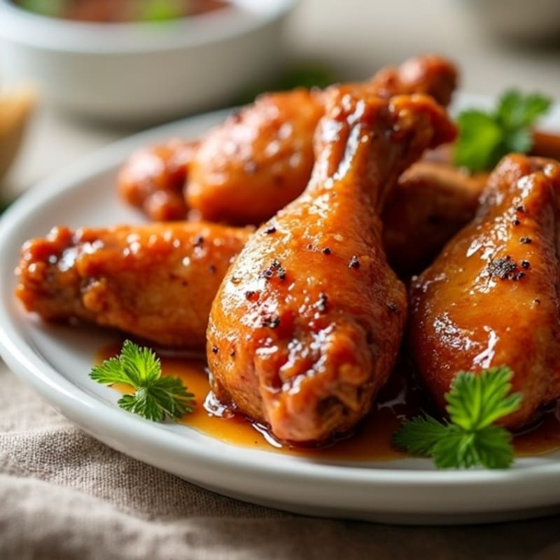 Crispy Honey Glazed Chicken Wings