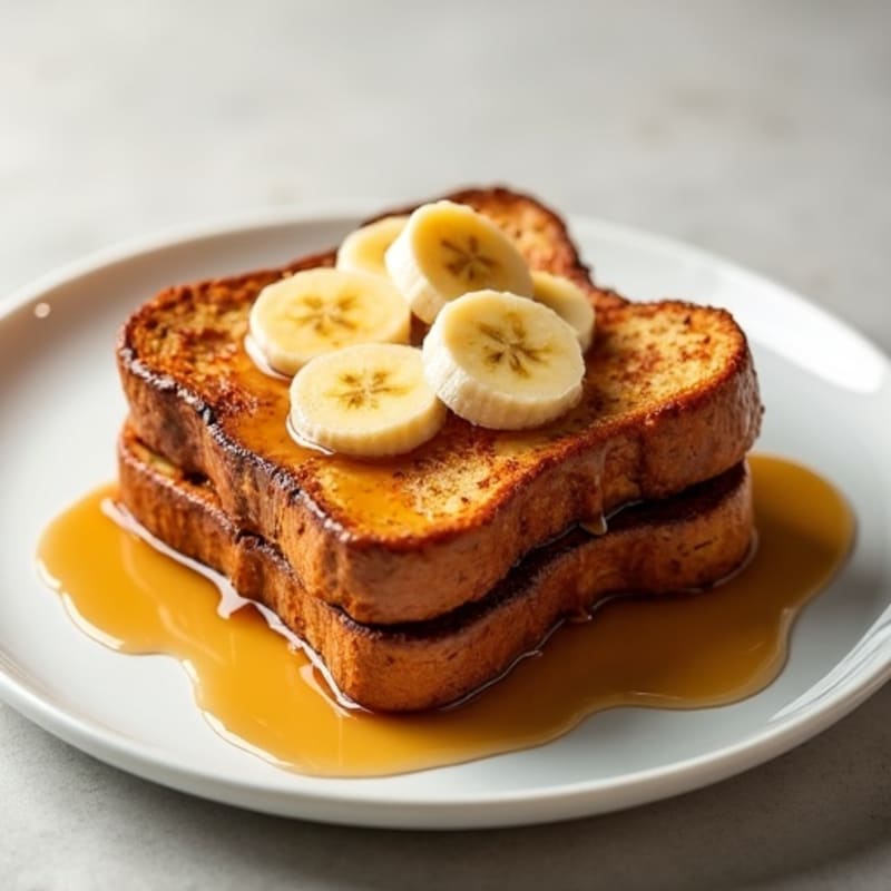 Protein-Packed Caramelized Banana French Toast