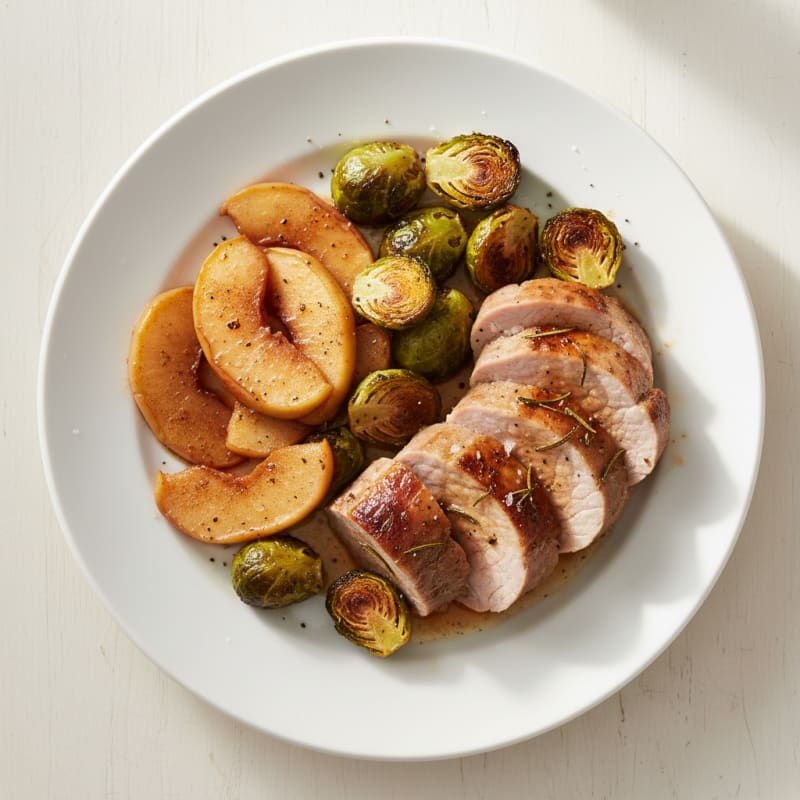 Tender Roasted Pork with Caramelized Apples